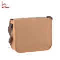 Recycling-Material Brown Waschbar Kraftpapier Tasche mit Schultergurt